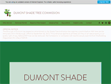 Tablet Screenshot of dumontshadetree.org